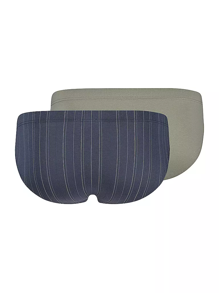 HUBER | Brasil Slip 2er Pkg. almost stripeselection | blau