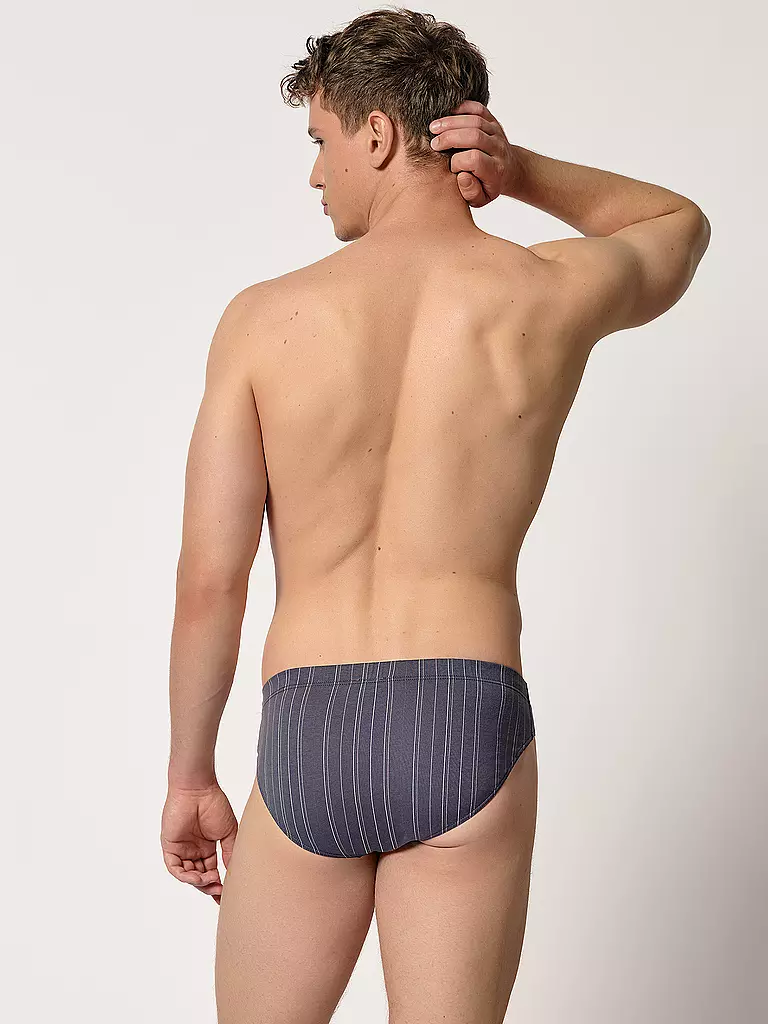 HUBER | Brasil Slip 2er Pkg. almost stripeselection | blau