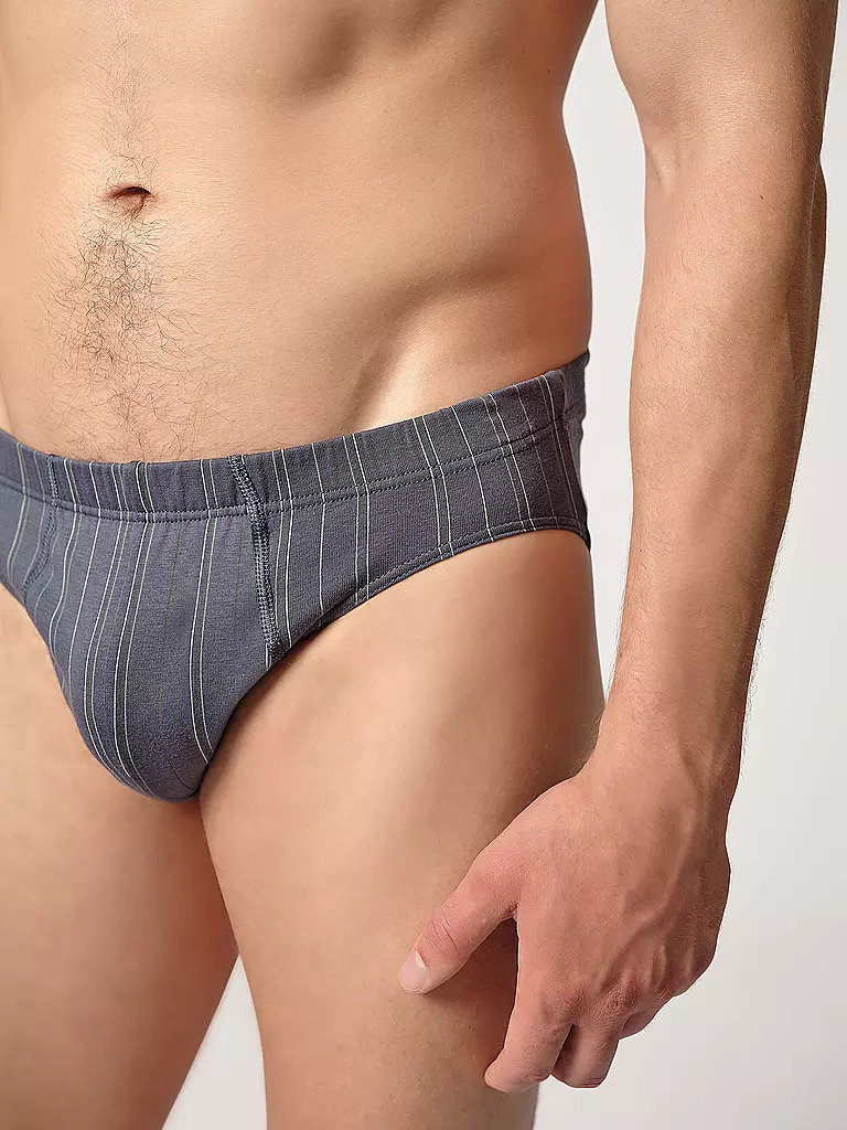 HUBER | Brasil Slip 2er Pkg. almost stripeselection | blau