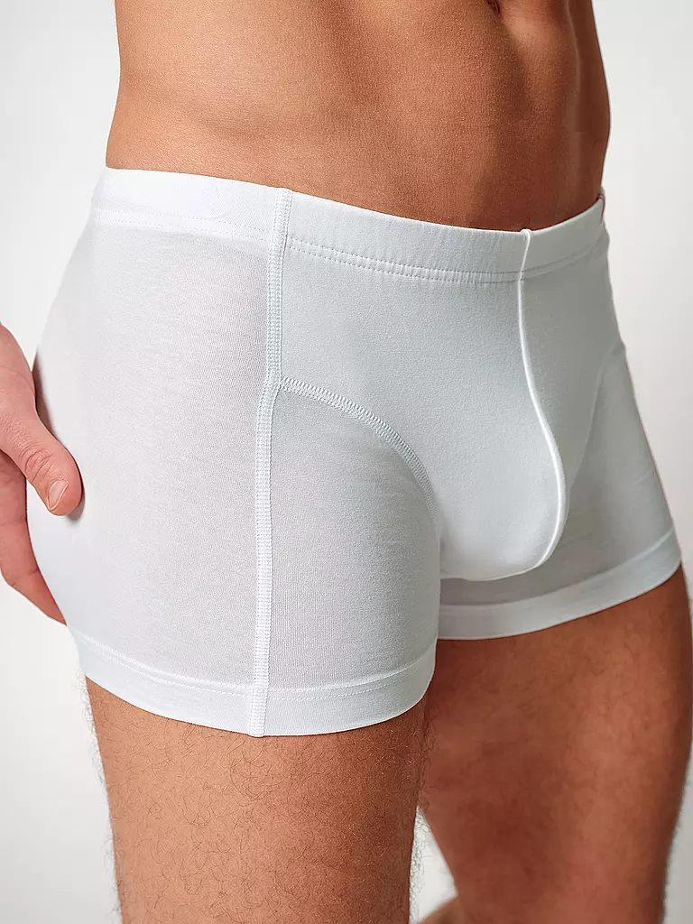 HUBER | Pants white | schwarz