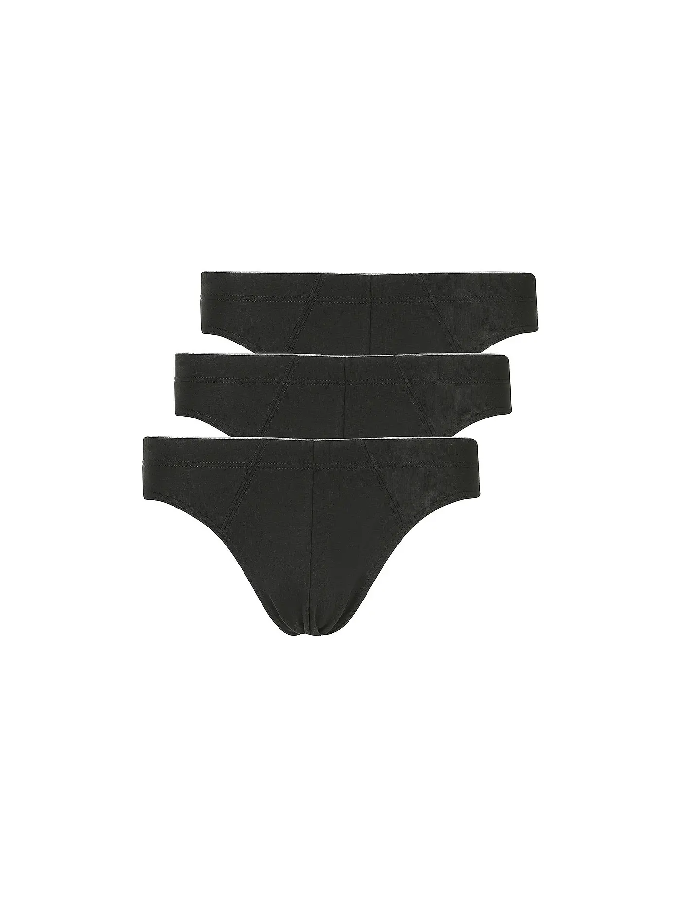 HUBER | Brasil Slip 3er Pkg. blue black selection  | schwarz