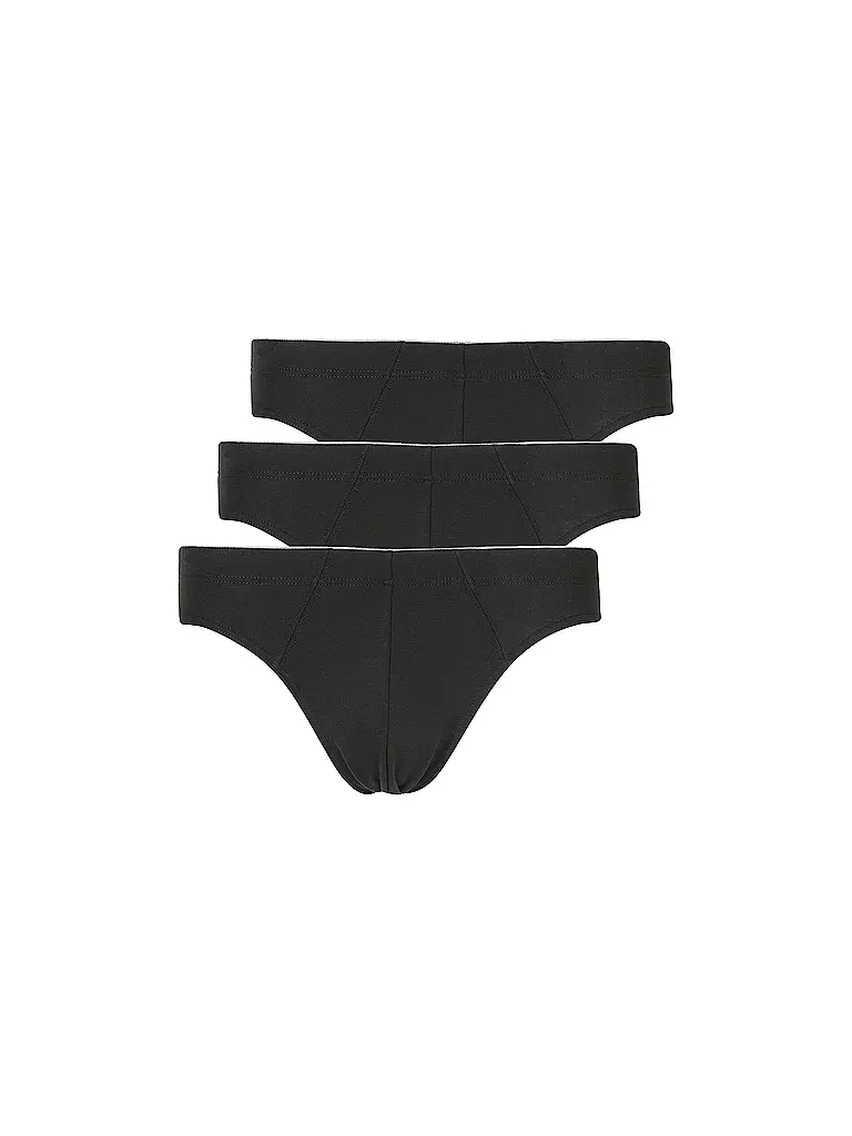 HUBER | Slip 3er Pkg Just Comfort Schwarz | schwarz