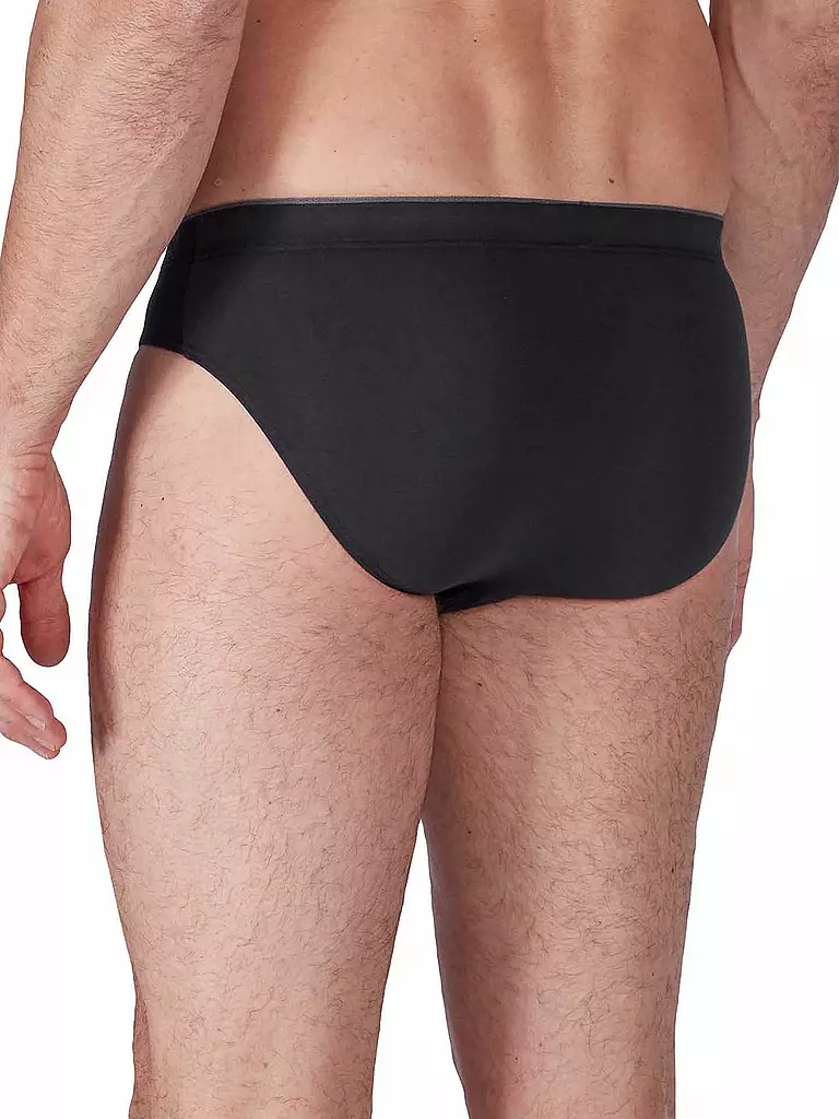 HUBER | Slip 3er Pkg Just Comfort Schwarz | blau