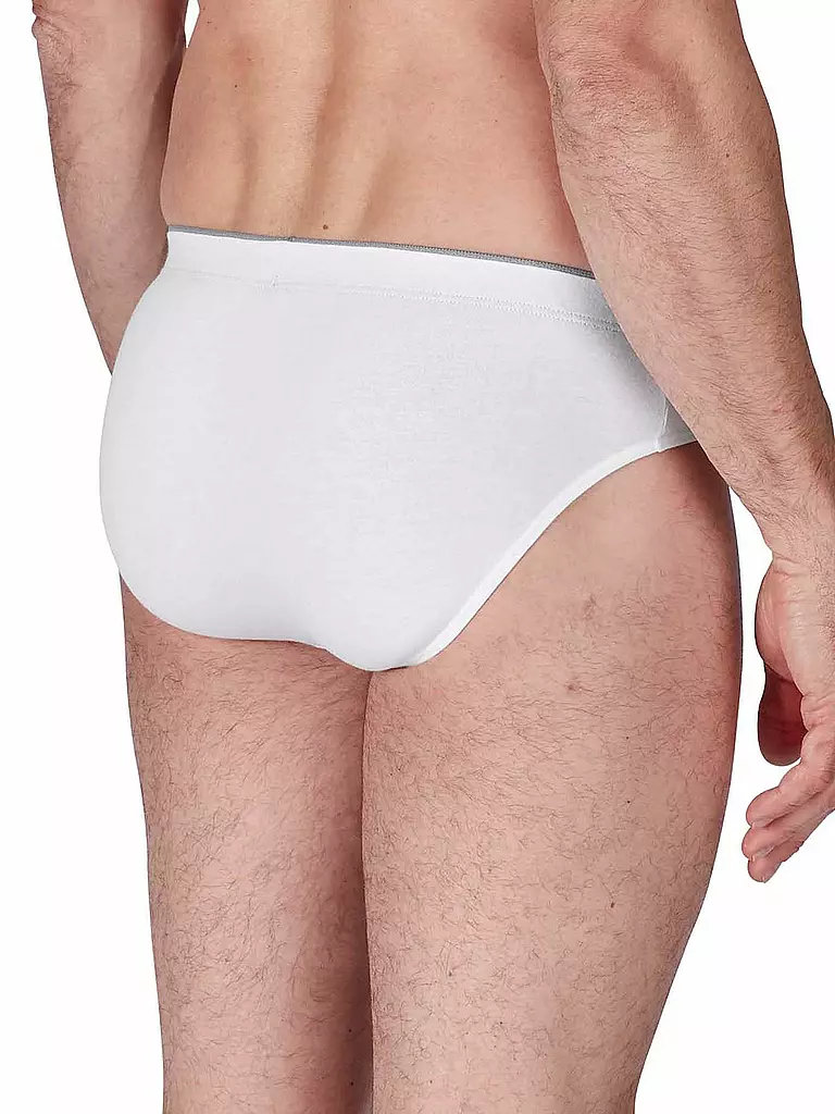 HUBER | Slip 3er Pkg Just Comfort Weiss | blau