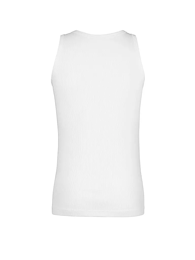 HUBER | Trägershirt - Unterhemd  "De Luxe" (Weiß) | weiss