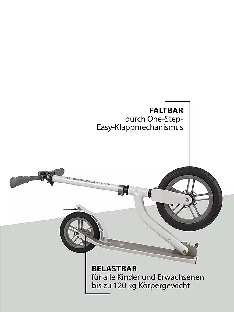 HUDORA | Roller BigWheel® Air All Paths 280 Ivory | weiss