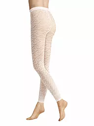 HUDSON | Leggins GRAPHIC CROCHET 40DEN black | weiss