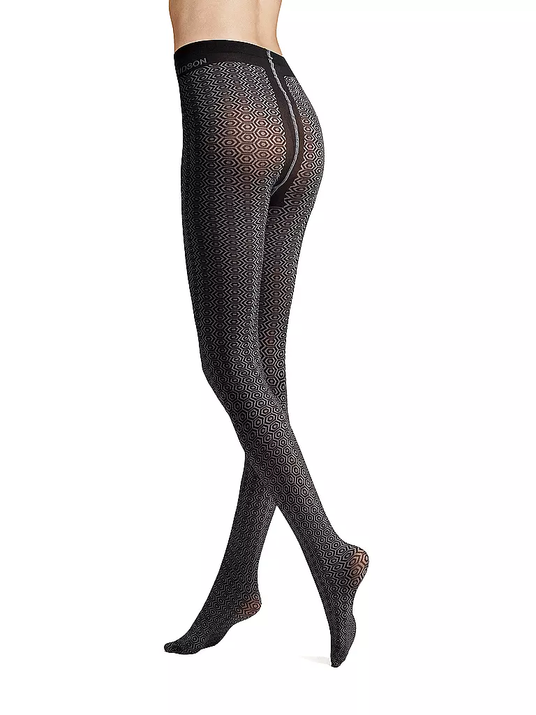 HUDSON | Modestrumpfhose COSMIC TILE black | schwarz