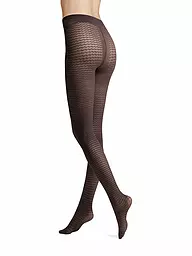 HUDSON | Modestrumpfhose EARTHY CHECK earthy brown | braun