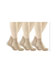 HUDSON | Söckchen 3-er Pkg. "Simply20" (Black) | beige