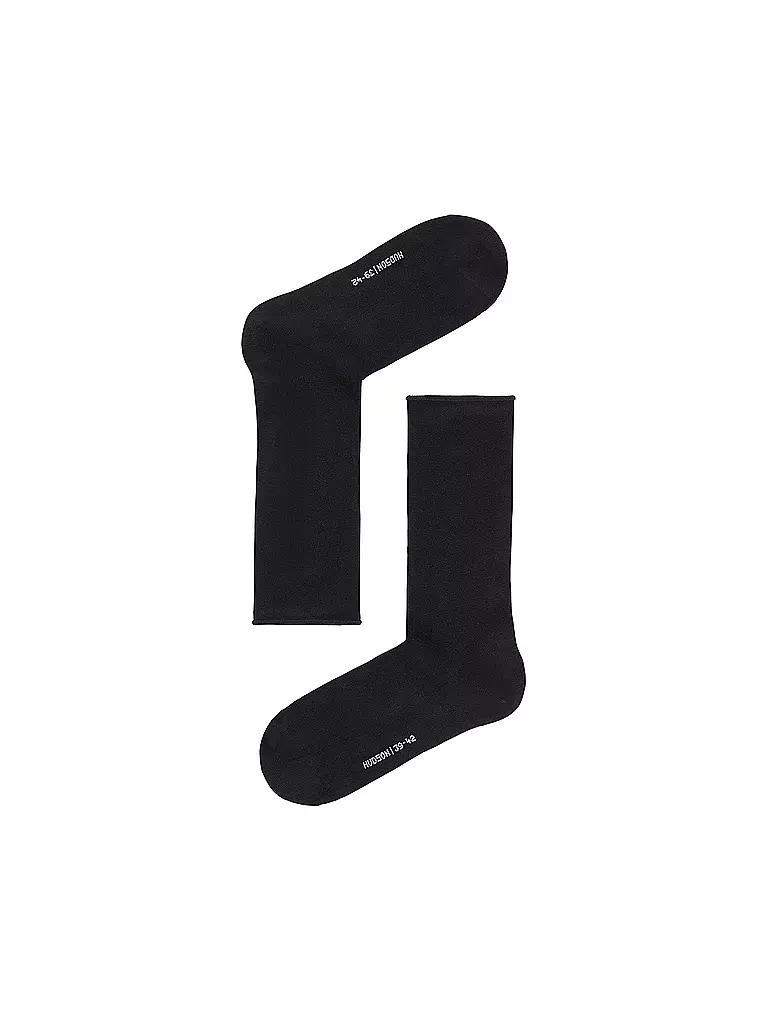 HUDSON | Socken RELAX FINE black | schwarz