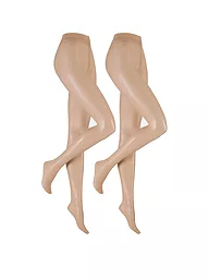 HUDSON | Strumpfhose 2-er Pkg. "Simply20" (Black) | beige