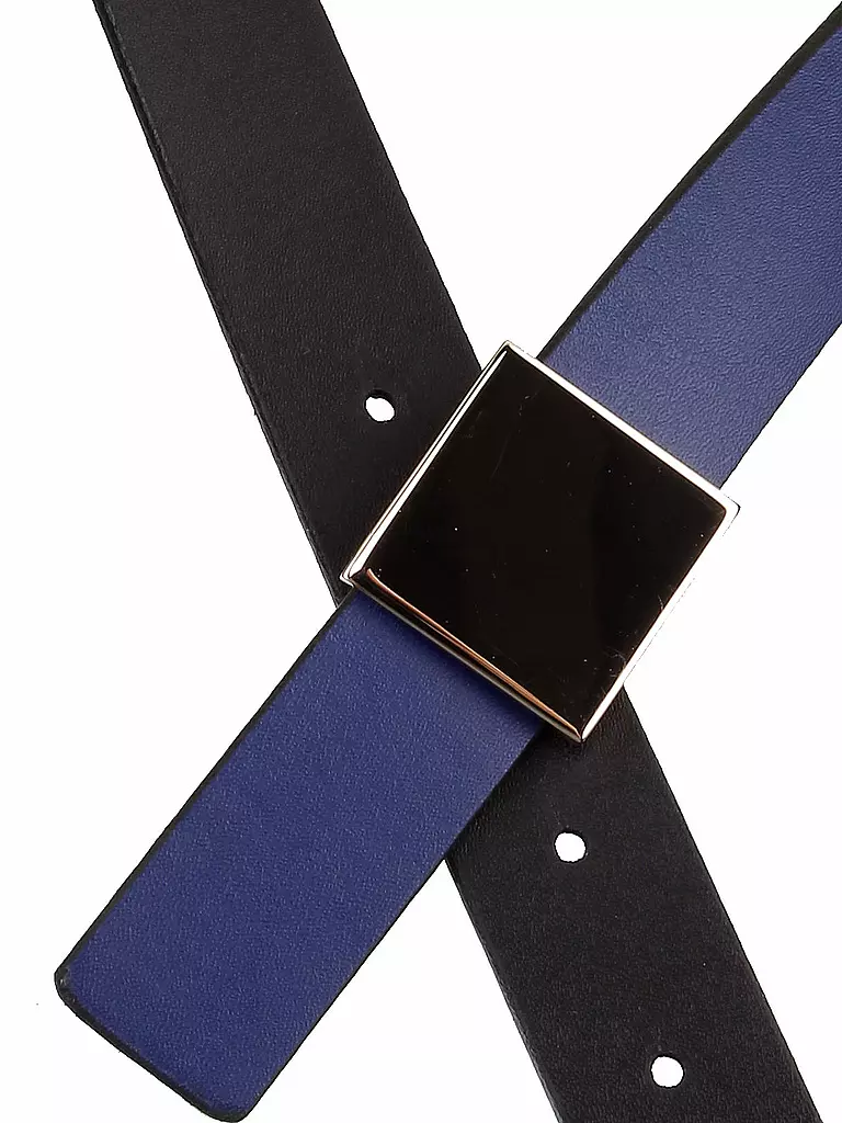 HUGO BOSS | Leder-Wendegürtel | blau