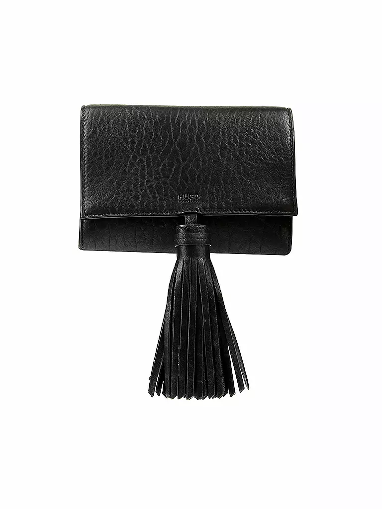 HUGO BOSS | Ledertasche - Schultertasche "Teresa" | schwarz