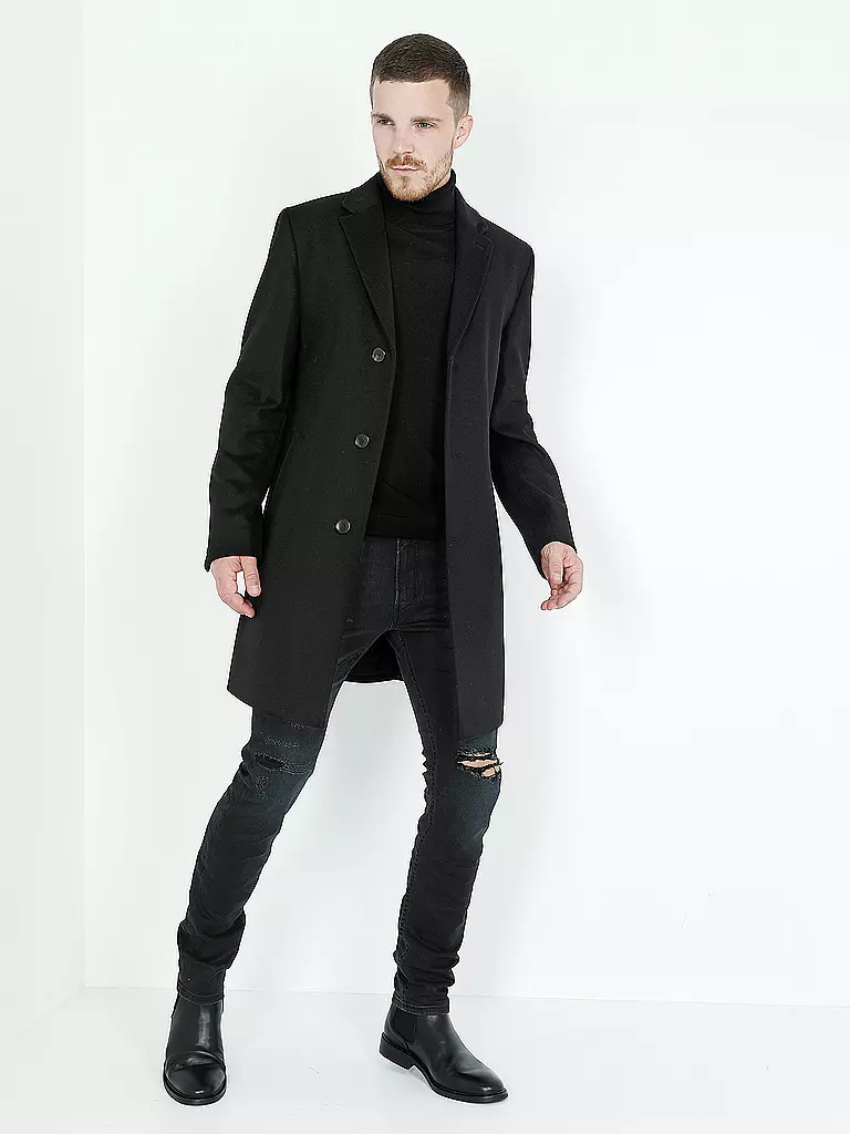 HUGO BOSS | Mantel "Stratus 2" | schwarz