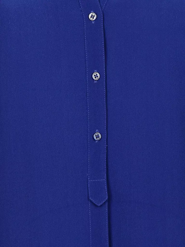 HUGO BOSS | Seiden-Bluse | blau