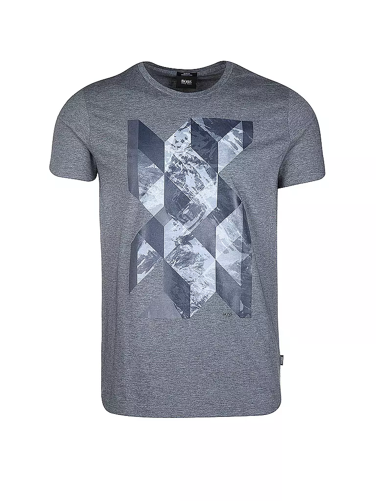 HUGO BOSS | T-Shirt Slim-Fit "Lecco" | grau