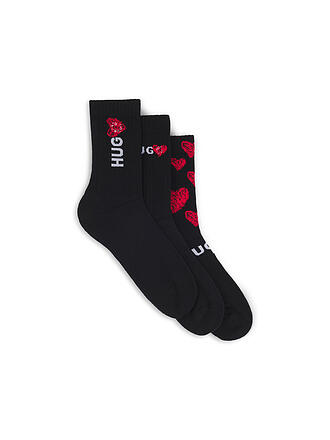 HUGO | Socken 3er Pkg. black