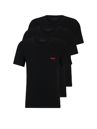 HUGO | T-Shirt 3er Pkg. black