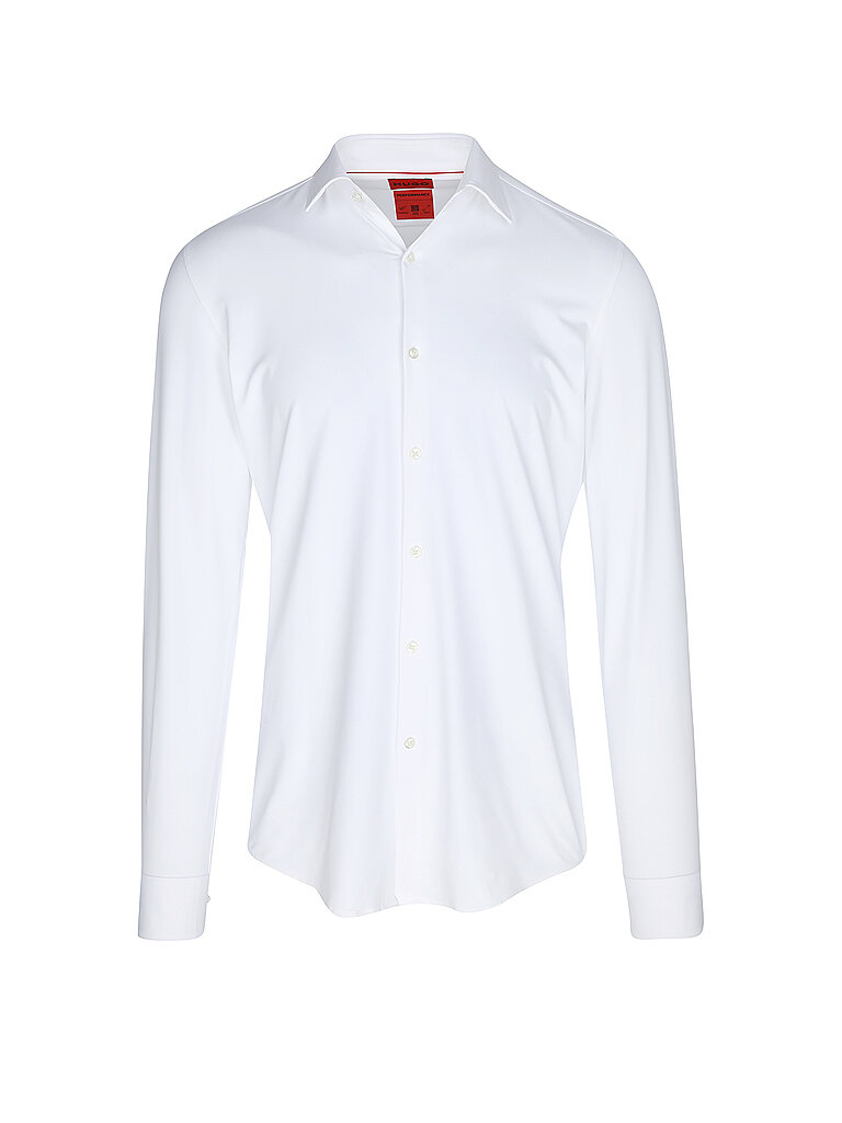 HUGO Jerseyhemd Slim Fit KENNO weiss | 40
