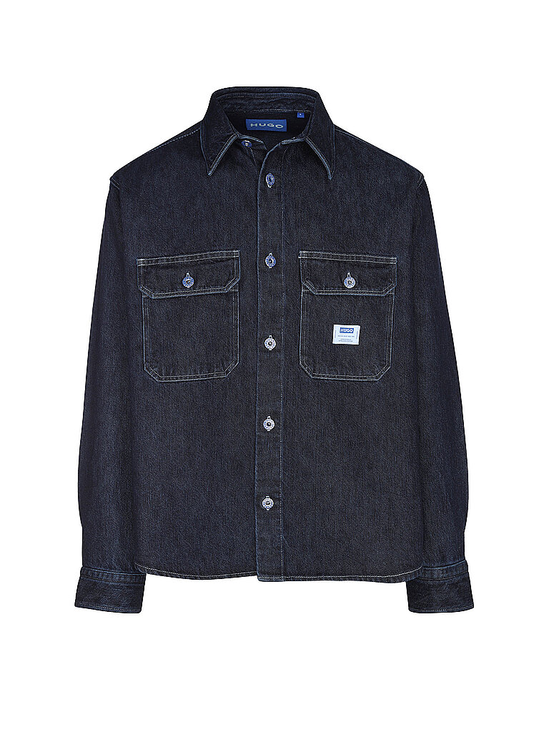 HUGO Overshirt EBOLT dunkelblau | L
