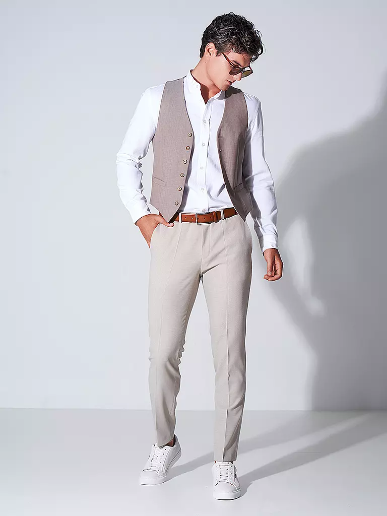 HUGO | Anzughose Extra Slim Fit Heston  | beige