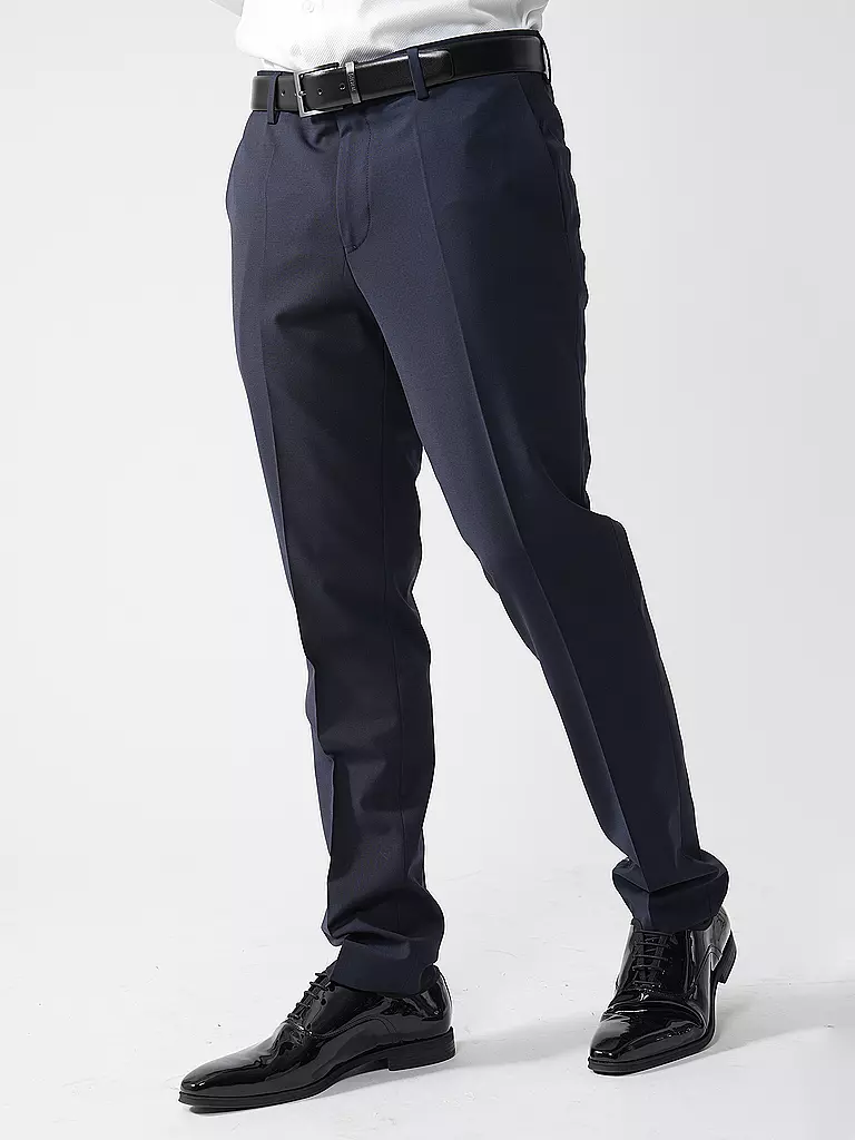 HUGO | Anzughose Slim Fit | dunkelblau
