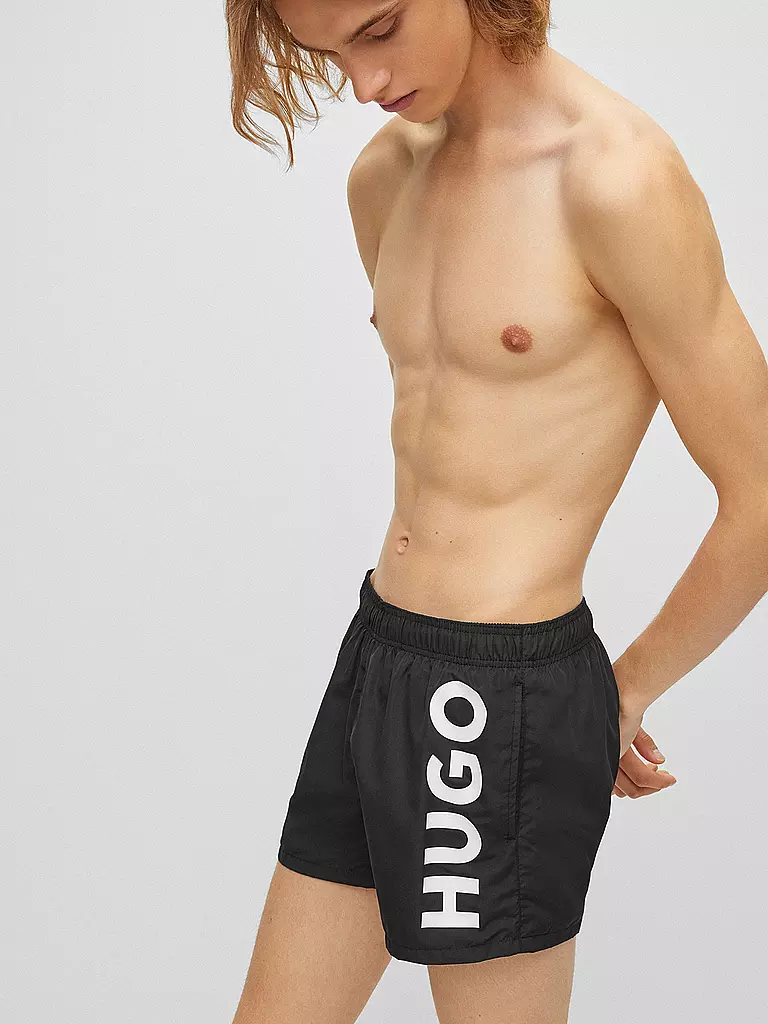 HUGO | Badeshorts ABAS | schwarz