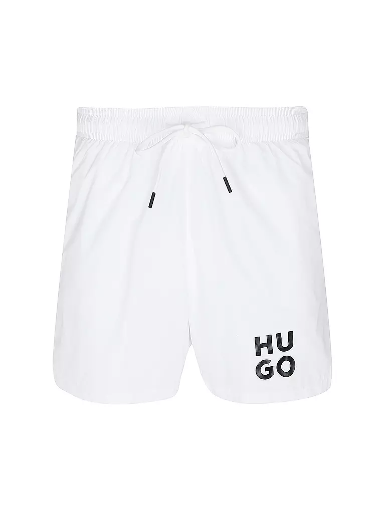 HUGO | Badeshorts PAOL | weiss