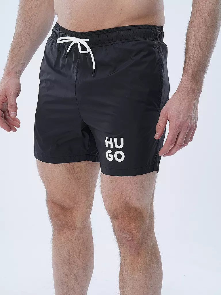 HUGO | Badeshorts PAOL | weiss