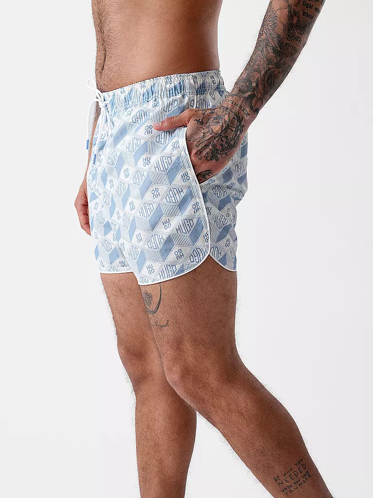 HUGO | Badeshorts RIK | blau