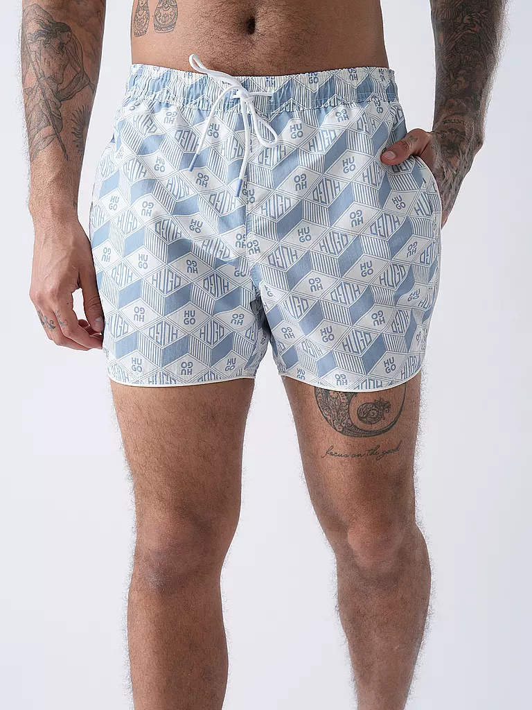 HUGO | Badeshorts RIK | blau