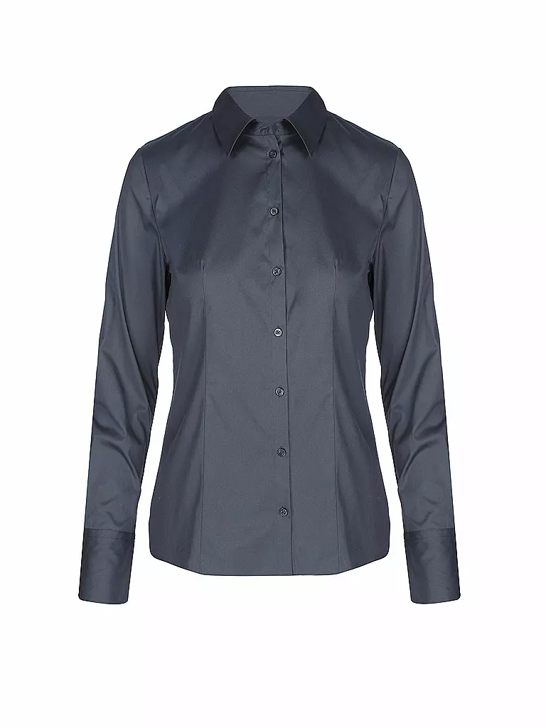 HUGO | Bluse Slim Fit | dunkelblau