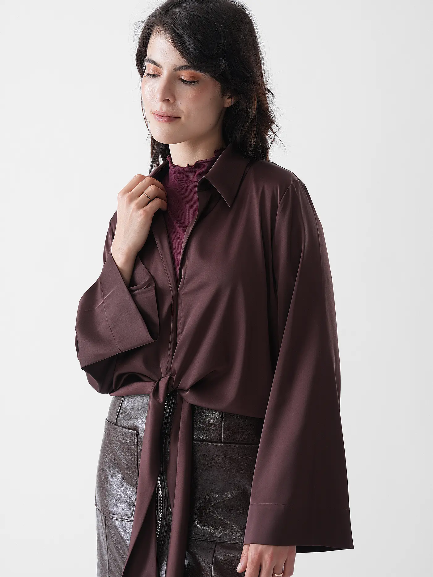 HUGO | Blusenshirt ERRIKA  | braun