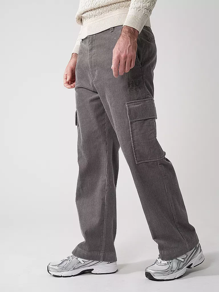 HUGO | Cargohose GRADY | grau