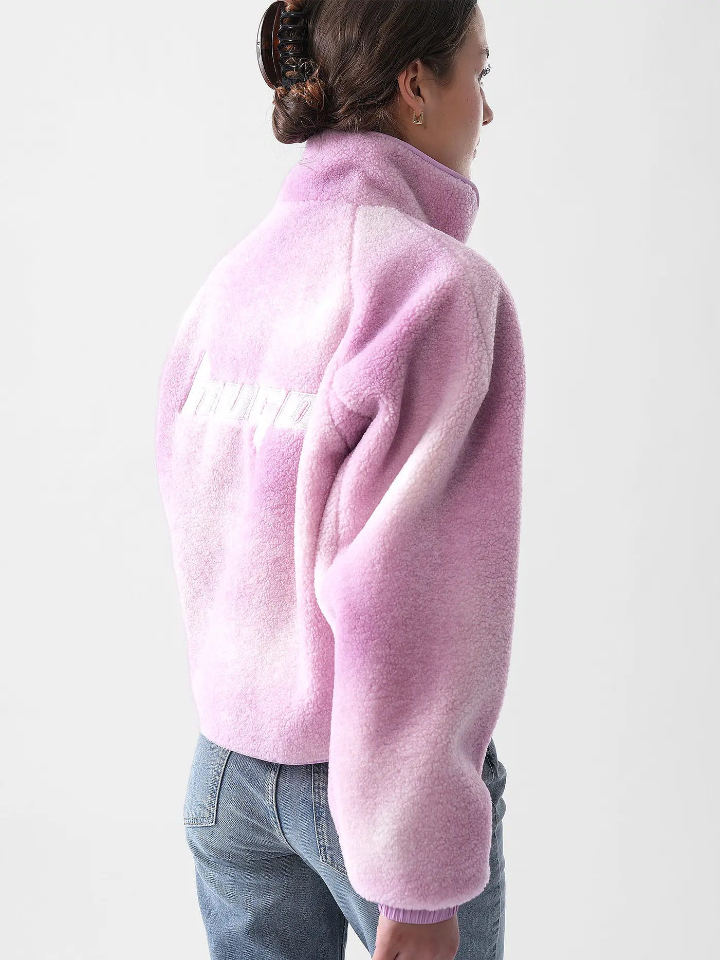 HUGO | Fleecejacke FATANAH | rosa