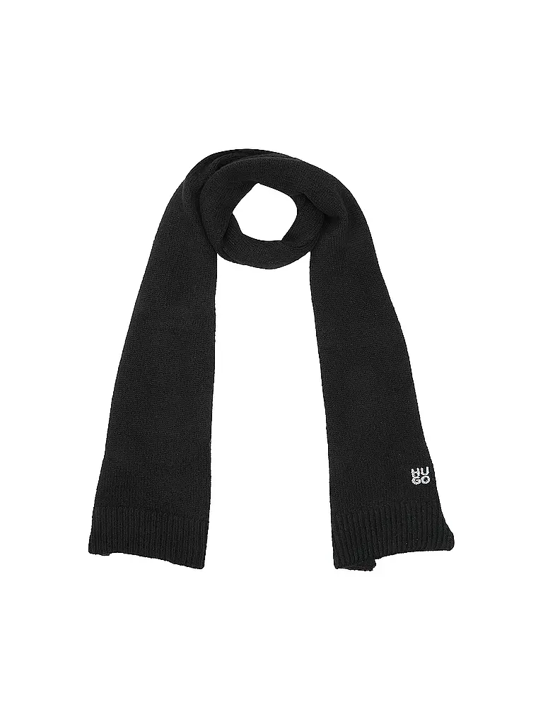 HUGO | Geschenke Set Haube und Schal SARMI | schwarz