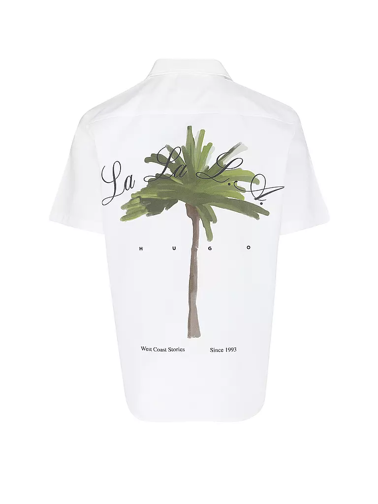 HUGO | Hemd Regular Fit ELLINO | weiss