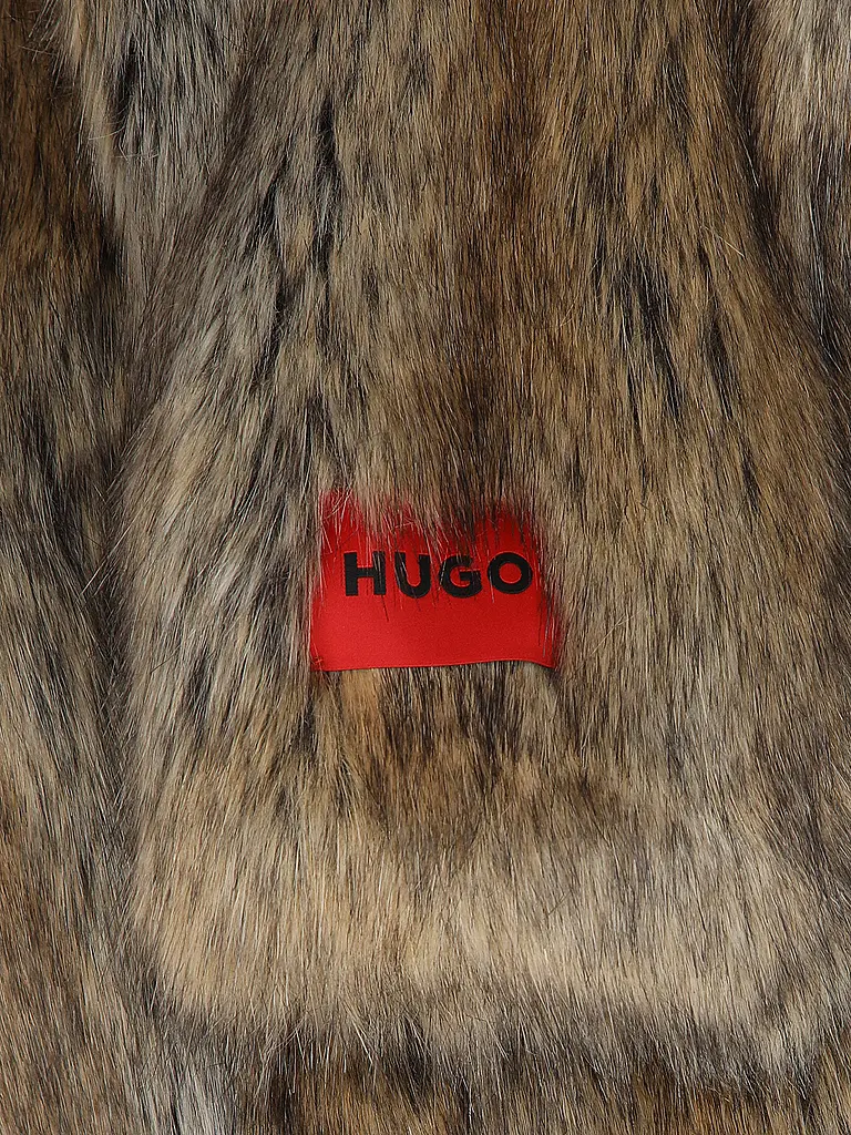 HUGO | Jacke in Felloptik BRYAN | braun