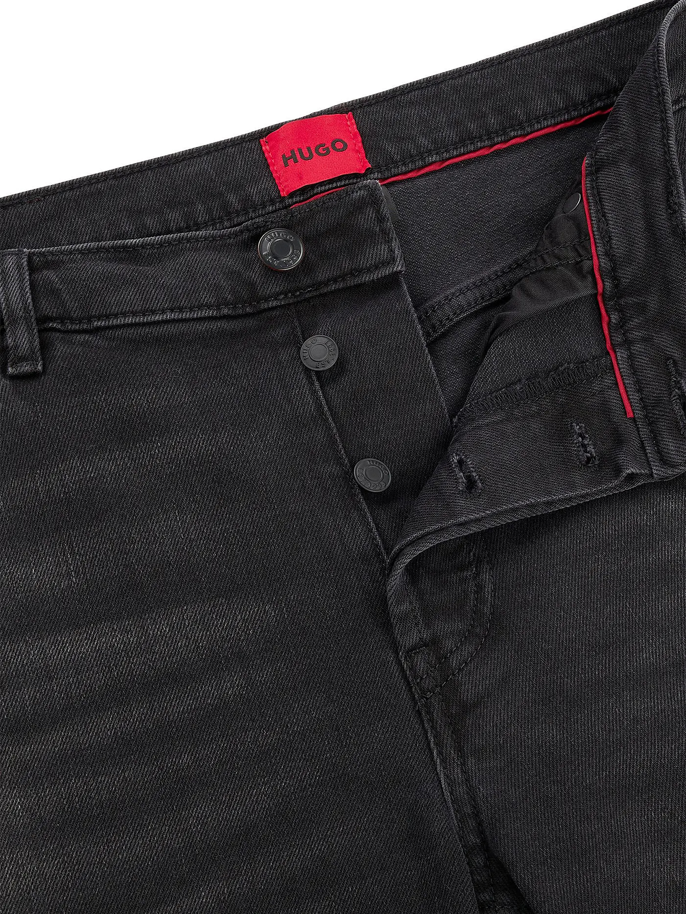 HUGO | Jeans Tapered Fit | schwarz