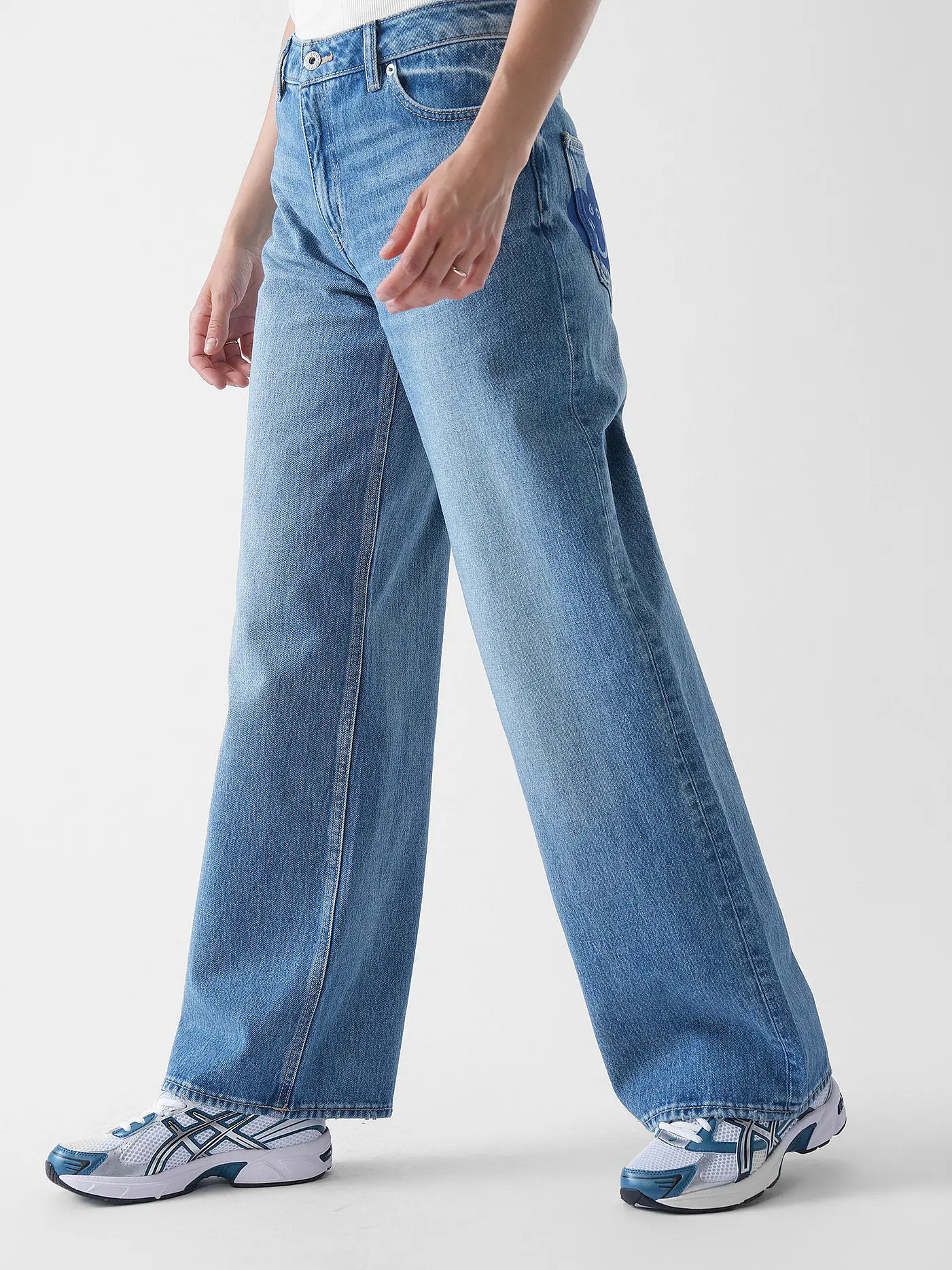 HUGO | Jeans Wide Leg GAMALA | hellblau