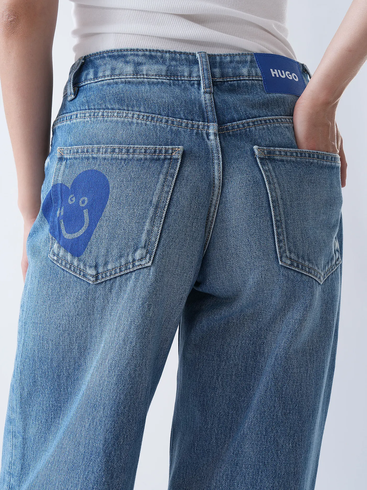 HUGO | Jeans Wide Leg GAMALA | hellblau