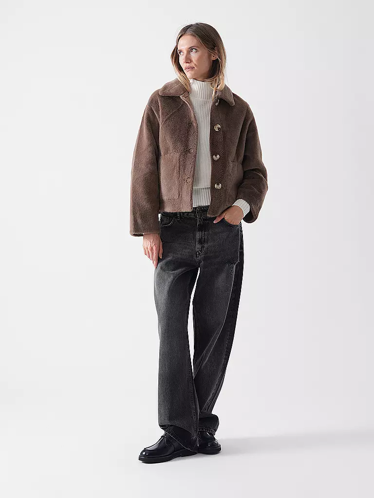HUGO | Jeans Wide Leg LENI_B | grau