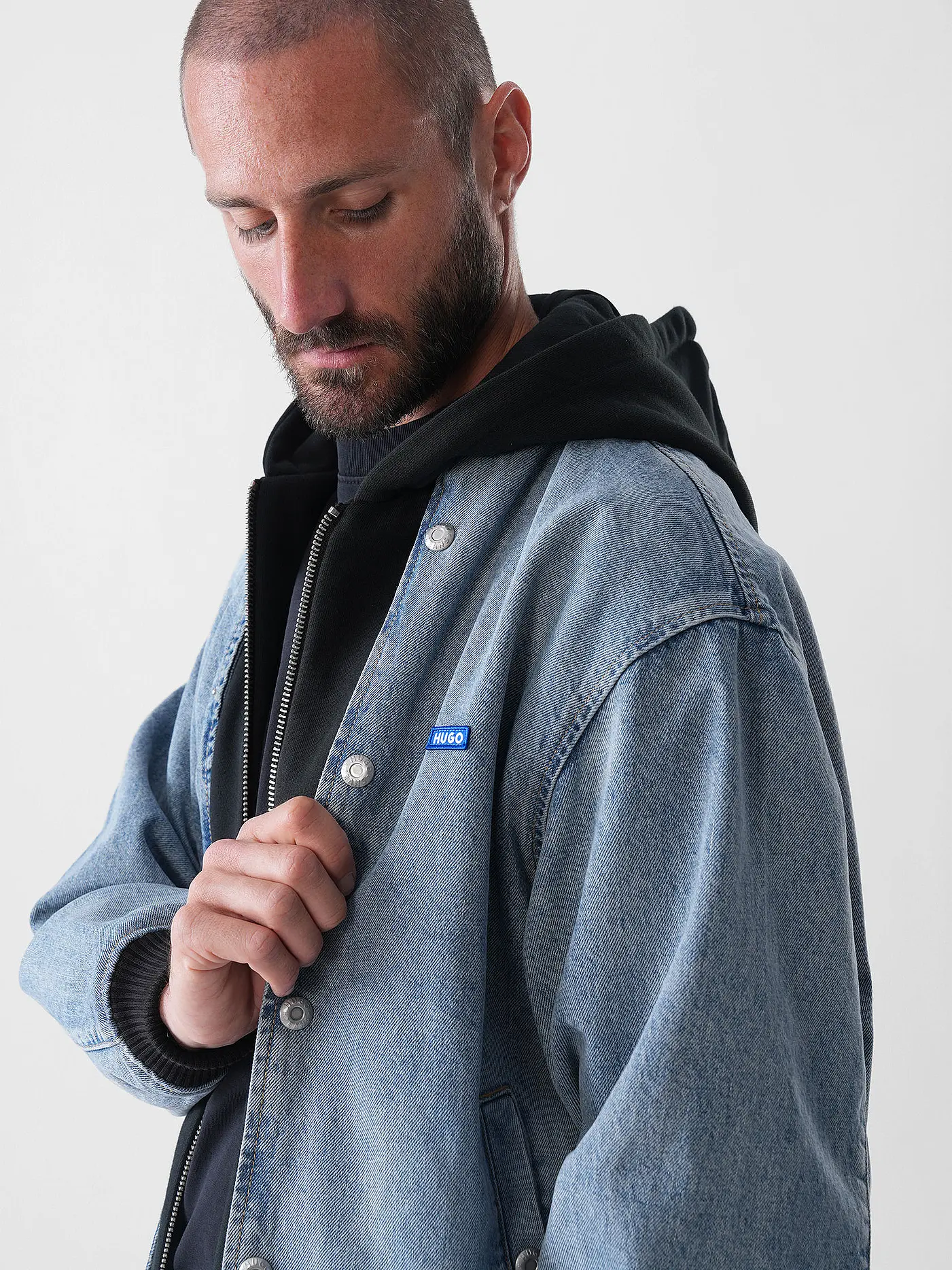 HUGO | Jeansjacke ENJO  | blau