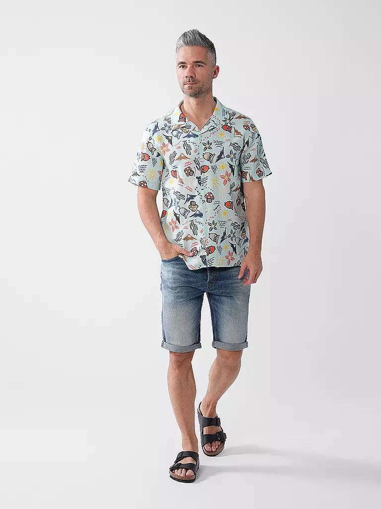 HUGO | Jeansshorts  | blau
