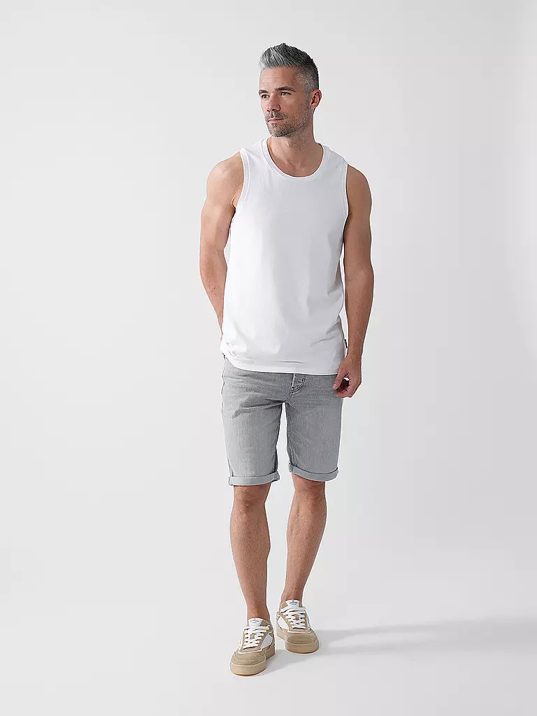 HUGO | Jeansshorts  | hellgrau