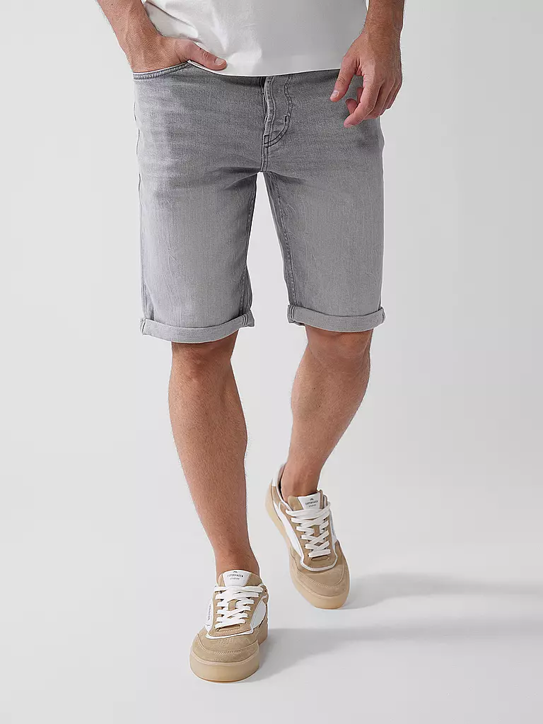 HUGO | Jeansshorts | hellgrau