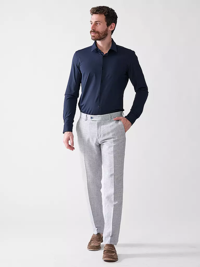 HUGO | Jerseyhemd Slim Fit KENNO | dunkelblau