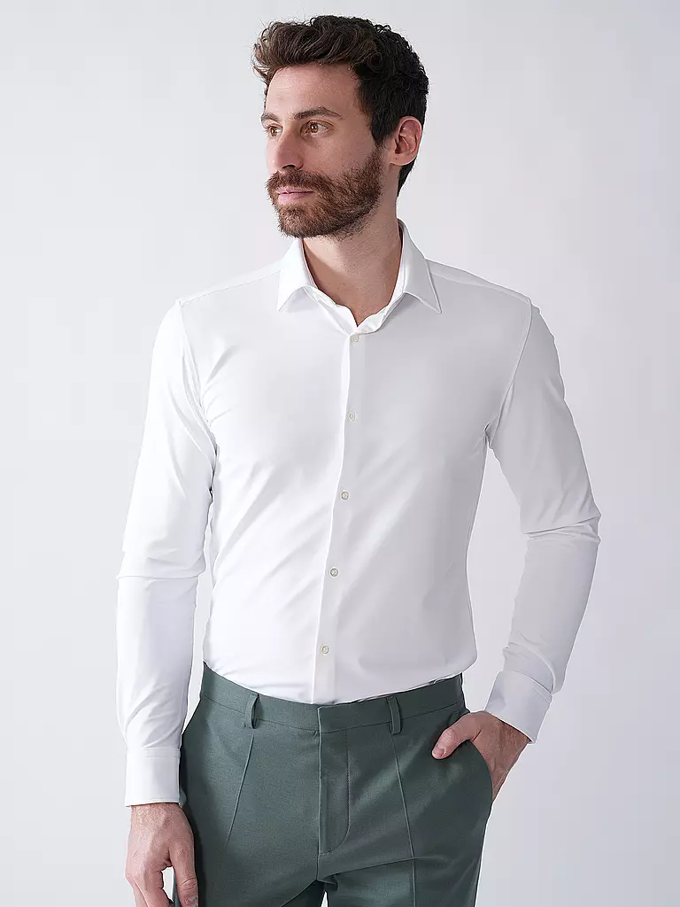 HUGO | Jerseyhemd Slim Fit KENNO | schwarz