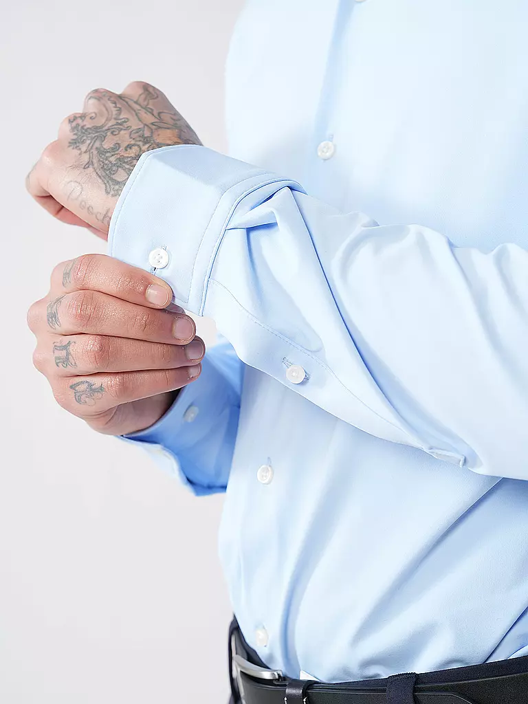 HUGO | Jerseyhemd Slim Fit KENNO | hellblau